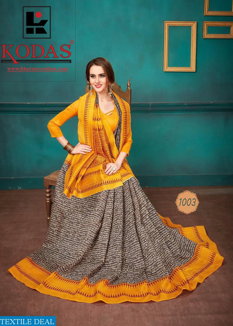 Kodas naaz Wholesale poly cotton Indian Saree